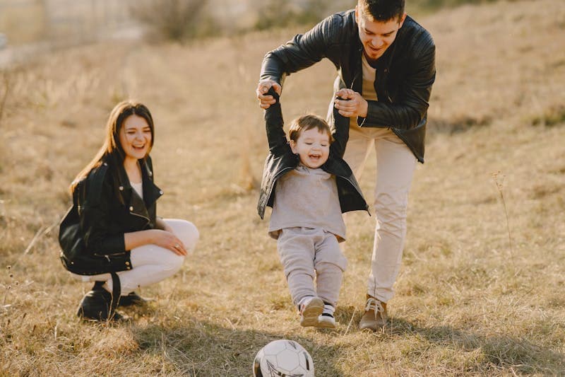 Growing family enjoying time together